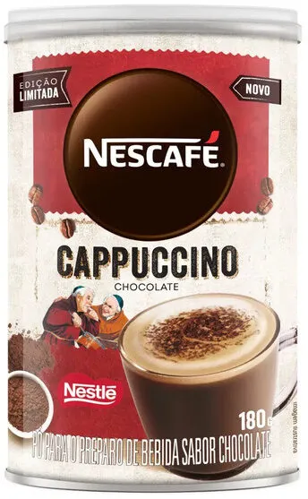 Cappuccino Solúvel Chocolate Nescafé Lata 180g
