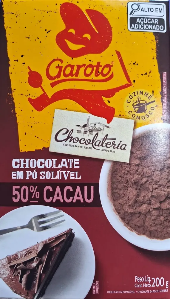 Chocolate Pó Solúvel 50% Cacau
