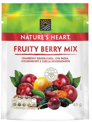 Mix De Frutas Desidratadas Fruity Berry Natures Heart Pouch 65g