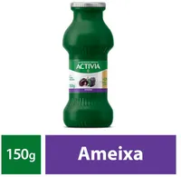 Leite Fermentado Parcialmente Desnatado Ameixa Activia Frasco 150g