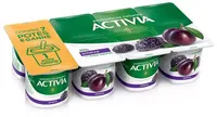 Leite Fermentado Integral Ameixa Activia Bandeja 800g 8 Unidades Grátis 1 Unidade
