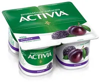 Leite Fermentado Ameixa Activia Bandeja 400g 4 Unidades