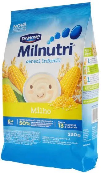 Cereal Infantil Milho Milnutri Pacote 230g