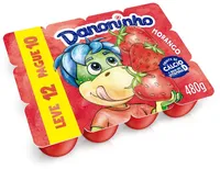 Queijo Petit Suisse Morango Danoninho Bandeja 480g Leve 12 Pague 10 Unidades