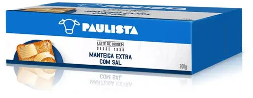 Manteiga Extra Com Sal Paulista 200g