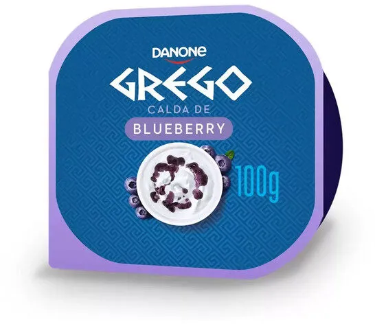 Iogurte Integral Grego Calda Blueberry Danone Pote 100g