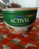 Leite Fermentado Integral Amaranto Mamão Activia Café Da Manhã Pote 170g
