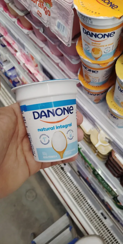 Iogurte Integral Natural Danone Copo 160g
