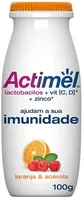 Leite Fermentado Parcialmente Desnatado Laranja Acerola Actimel Frasco 100g