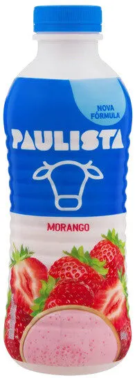 Iogurte Parcialmente Desnatado Morango Paulista Garrafa 850g
