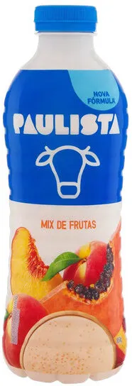Iogurte Parcialmente Desnatado Mix De Frutas Paulista Garrafa 850g
