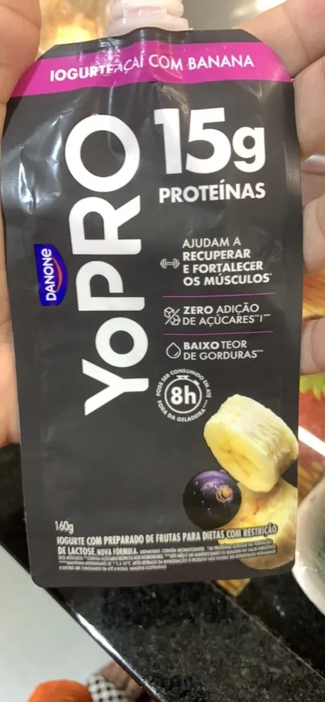 Iogurte Açaí com Banana