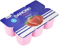 Bebida Láctea Fermentada Morango Danone Bandeja 510g 6 Unidades