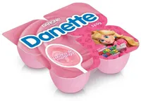 Sobremesa Láctea Doce De Morango Danette Bandeja 360g 4 Unidades
