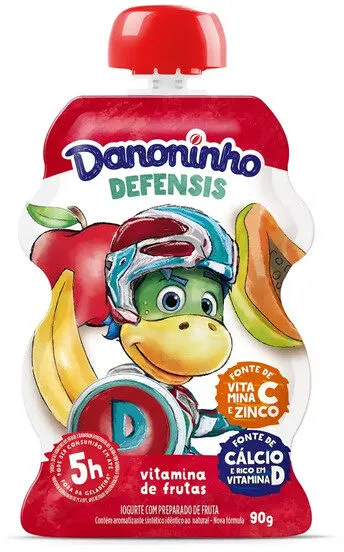 Iogurte Integral Vitamina De Frutas Danoninho Defensis Squeeze 90g