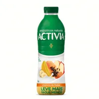 Leite Fermentado Parcialmente Desnatado Vitamina De Frutas Activia Garrafa 1kg Embalagem Econômica