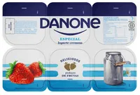 Iogurte Cremoso Morango Danone Especial Bandeja 510g 6 Unidades