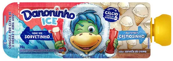 Queijo Petit Suisse Sorvete De Creme Danoninho Squeeze 70g
