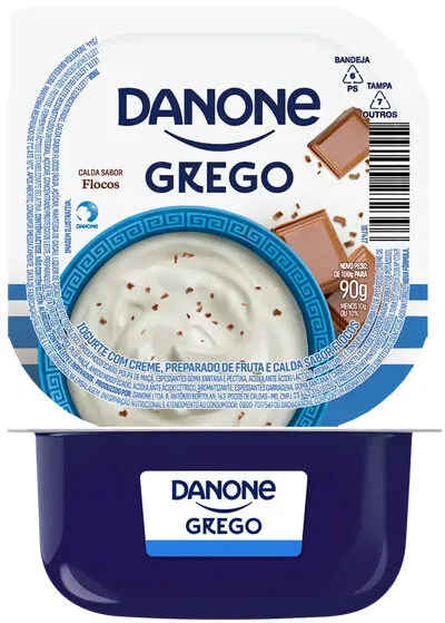 Iogurte Grego Calda Flocos Danone Pote 90g