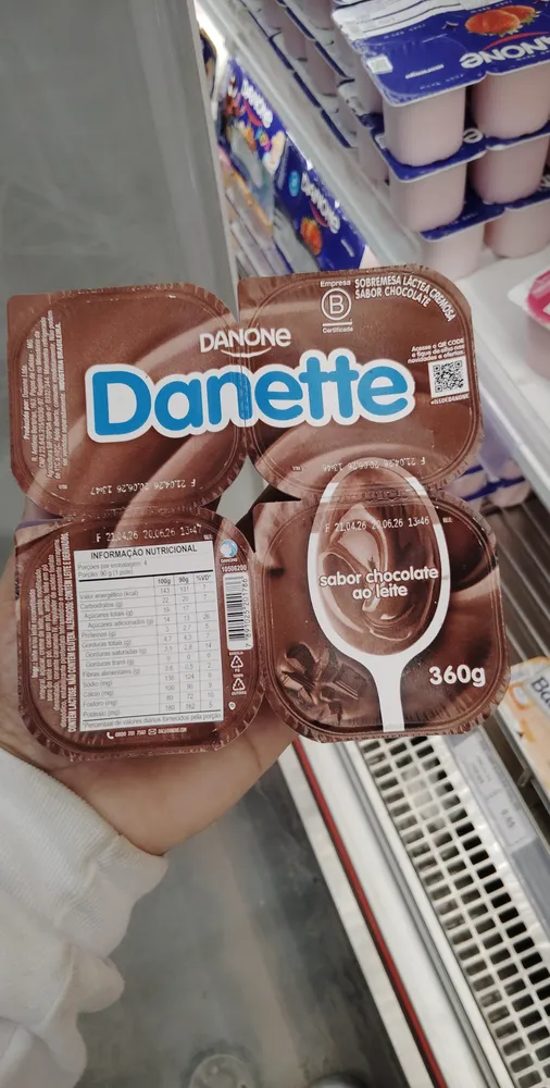 Iorgute Danette Chocolate ao Leite