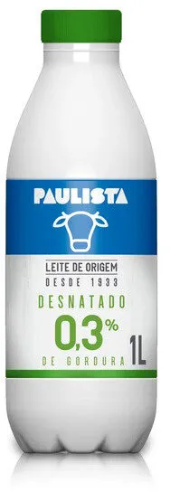 Leite Desnatado Uht Paulista 1 Litro Danone