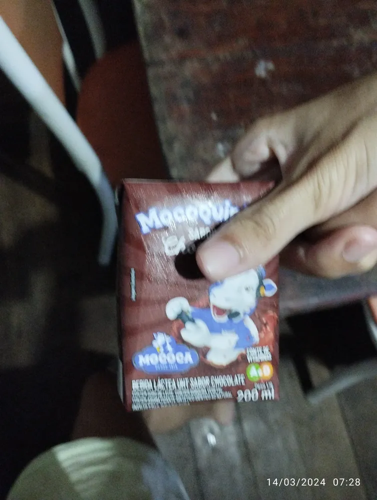Mocoquinho sabor chocolate
