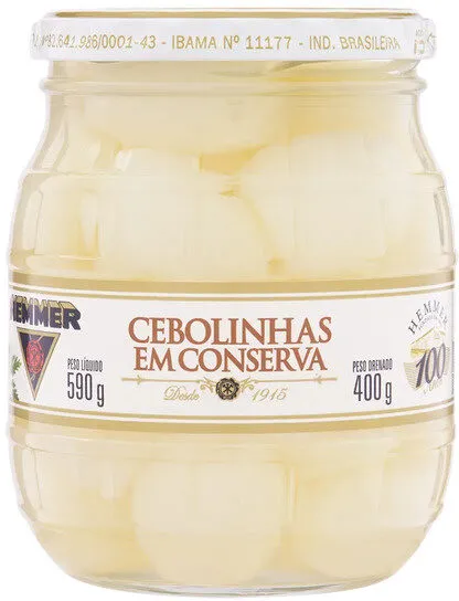Cebolinha Em Conserva Hemmer Vidro 400g