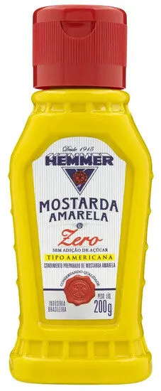 Mostarda Amarela Americana Hemmer Zero Squeeze 200g