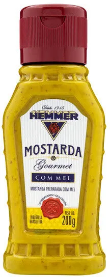 Mostarda Com Mel Hemmer Gourmet Squeeze 200g