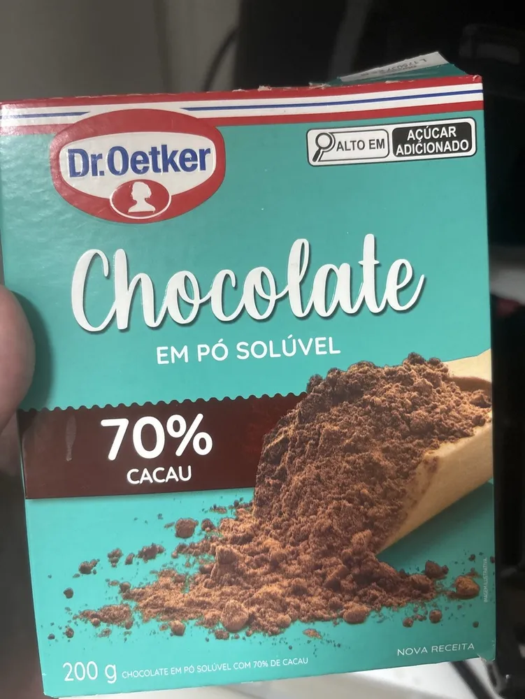 Chocolate em po soluvel - Dr Oetker