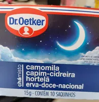Chá Misto de Camomila, Capim-Cidreira, Hortelã e Erva-Doce-Nacional