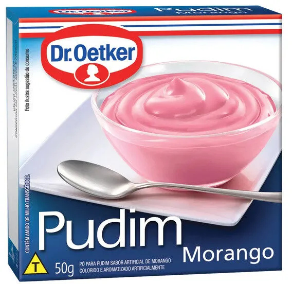 Pó Para Pudim Morango Dr. Oetker Caixa 50g