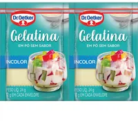 Gelatina Em Pó Sem Sabor Incolor Dr. Oetker 24g