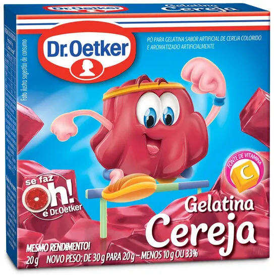 Gelatina Cristal Oetker Cereja Rs