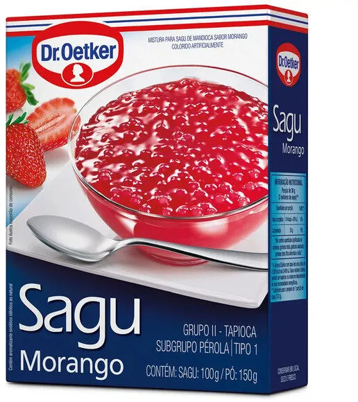 Sagu Sabor Morango Dr. Oetker 150g