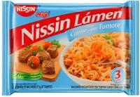Macarrão Instantâneo Lámen Carne Com Tomate Nissin Miojo Pacote 85g