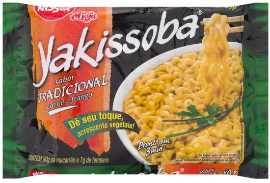 Macarrão Instantâneo Yakissoba Tradicional Nissin Miojo Pacote 87g
