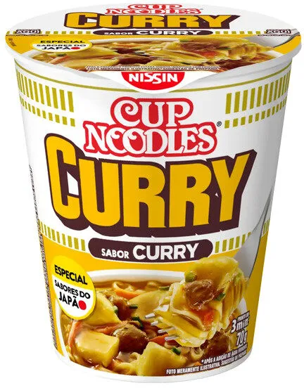 Macarrão Instantâneo Curry Cup Noodles Copo 70g