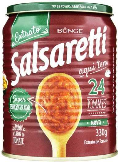 Extrato De Tomate Concentrado Salsaretti Lata 330g