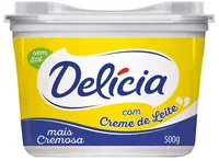 Margarina Sem Sal Delícia Sabor E Cremosidade Pote 500g