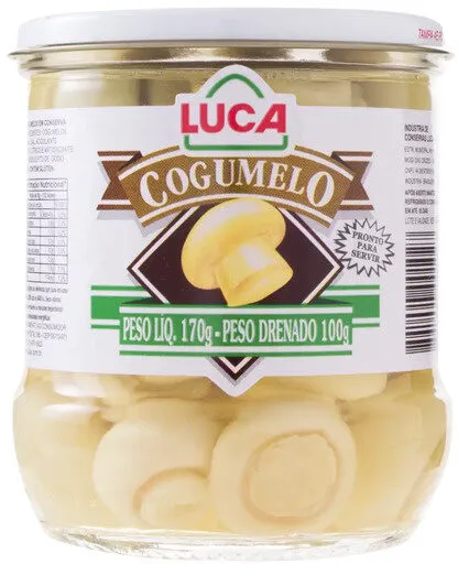 Cogumelo Em Conserva Luca Vidro 100g