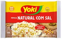 Pipoca Para Micro Ondas Natural Com Sal Yoki Pacote 100g