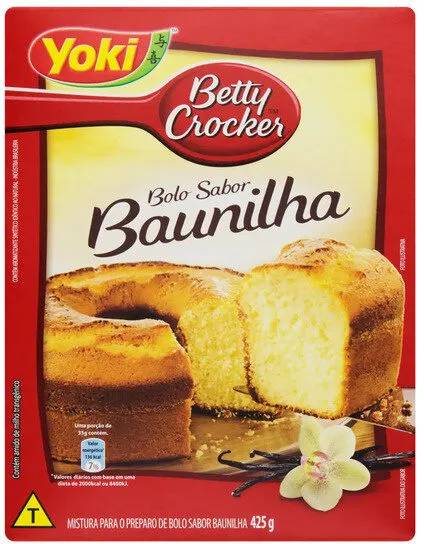 Mistura Para Bolo Baunilha Yoki Betty Crocker Caixa 425g