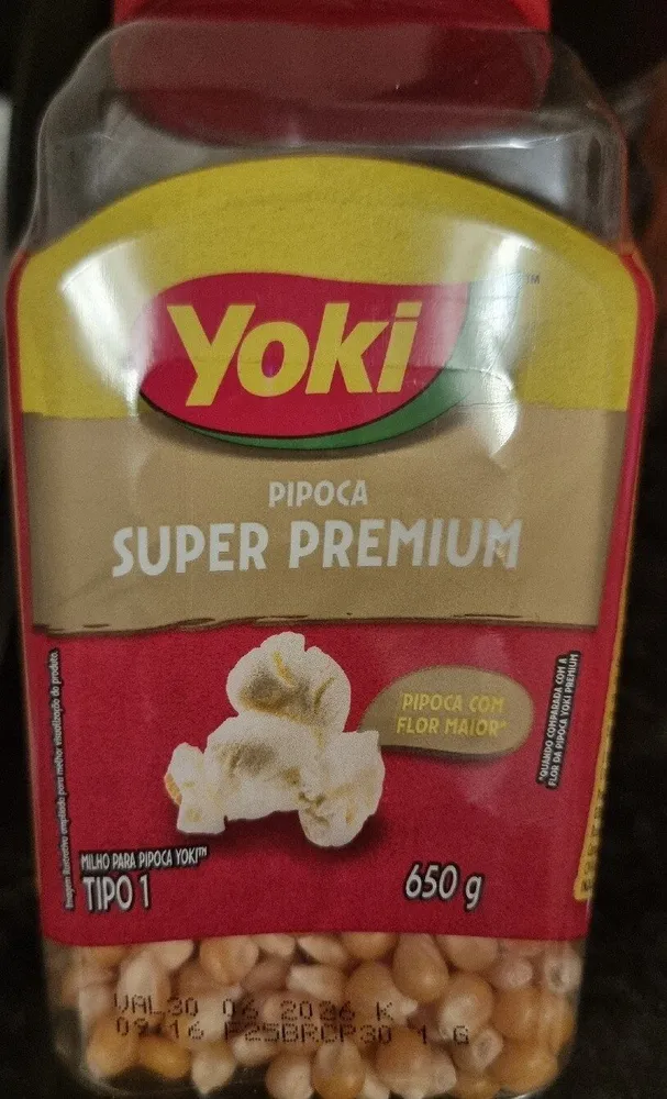 Milho Para Pipoca Tipo 1 Yoki Super Premium Pote 650g