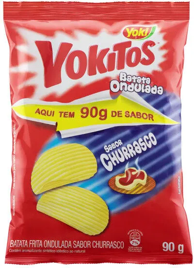 Batata Frita Ondulada Churrasco Yoki Yokitos Pacote 90g