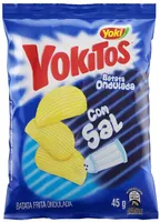 Batata Frita Ondulada Com Sal Yoki Yokitos Pacote 45g