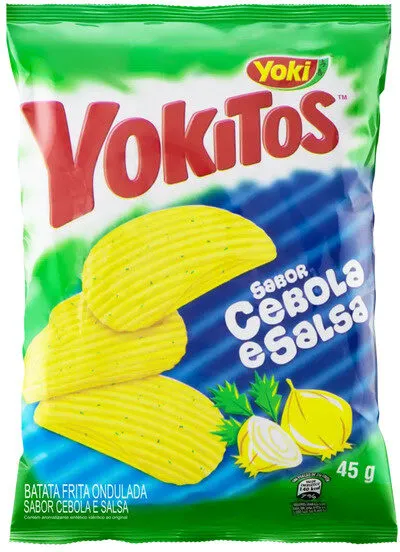 Batata Frita Ondulada Cebola E Salsa Yoki Yokitos Pacote 45g