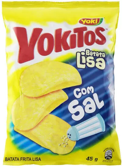 Batata Frita Lisa Com Sal Yoki Yokitos Pacote 45g