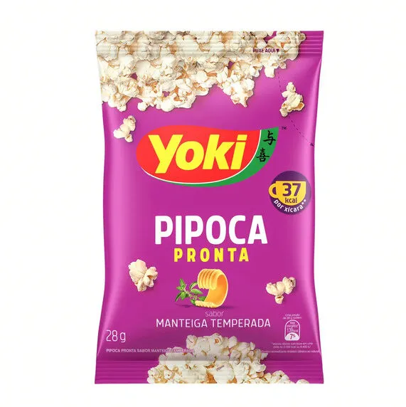 Pipoca Pronta Manteiga Temperada Yoki Pacote 28g