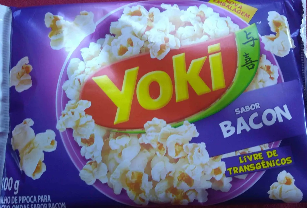 Pipoca Para Micro Ondas Bacon Yoki Pacote 100g
